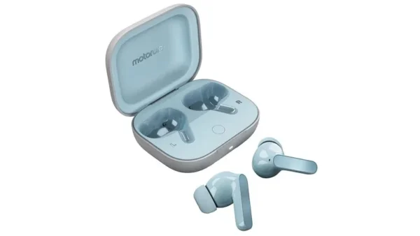 Auricular Motorola Moto Buds Celestes