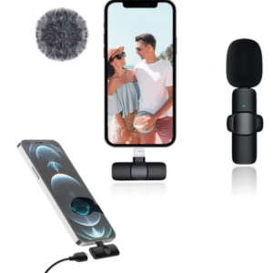 Micrófono Inalámbrico Solapero Para Celular  Lightning con Filtro