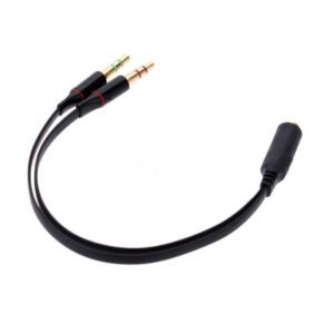 Adaptador Splitter 3.5mm Hembra A (2 x 3.5mm Macho) Micrófono Y Audio