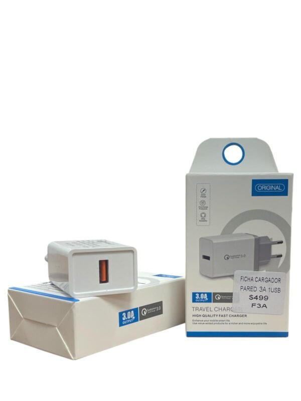 Cargador De Pared Doble USB 3A + 1A