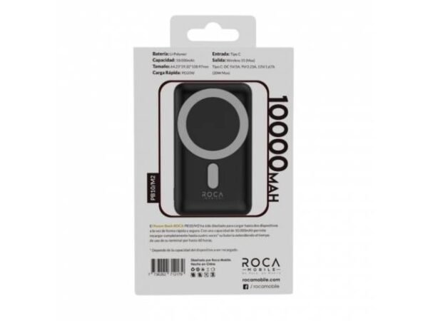 Power Bank ROCA PB10/M2 10.000mAh Carga Magnética - Imagen 2