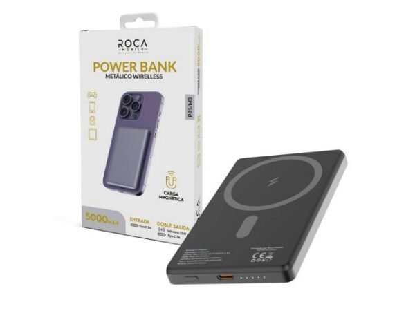 Power Bank ROCA PB5/M3 5.000mAh Carga Magnética