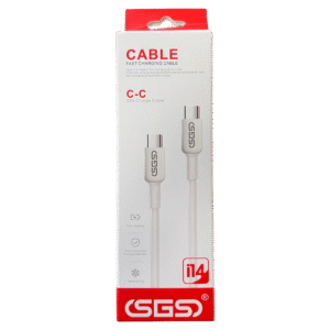 Cable SGS carga rápida 25W  Tipo C a C  - 1 Metro